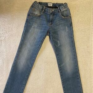Armani Junior Jeans Boys size 7 Straight Leg. Blue
